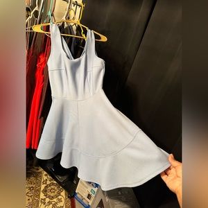 Lulu’s size LARGE home before daylight periwinkle light blue skater twirly dress